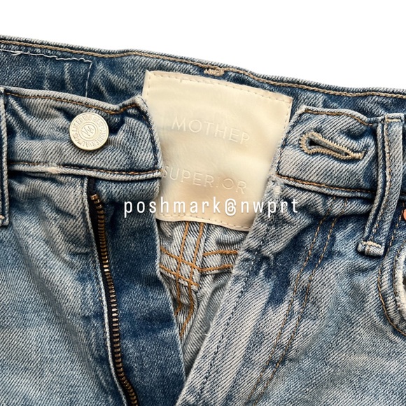 MOTHER Half Pipe Ankle Fray I Confess High Waist Wide Leg Crop 23 - Picture 6 of 16